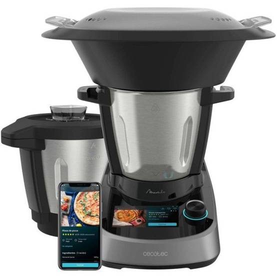 Robot de cuisine - CECOTEC - Mambo Touch avec bol Habana - 1600 W - 3,3 L - 37 fonctions - Gris - Image 1
