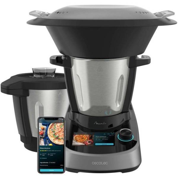 Robot  de cuisine - CECOTEC - Mambo Touch avec bol Habana - 1600 W - 3,3 L - 37 fonctions - Gris - Image 1
