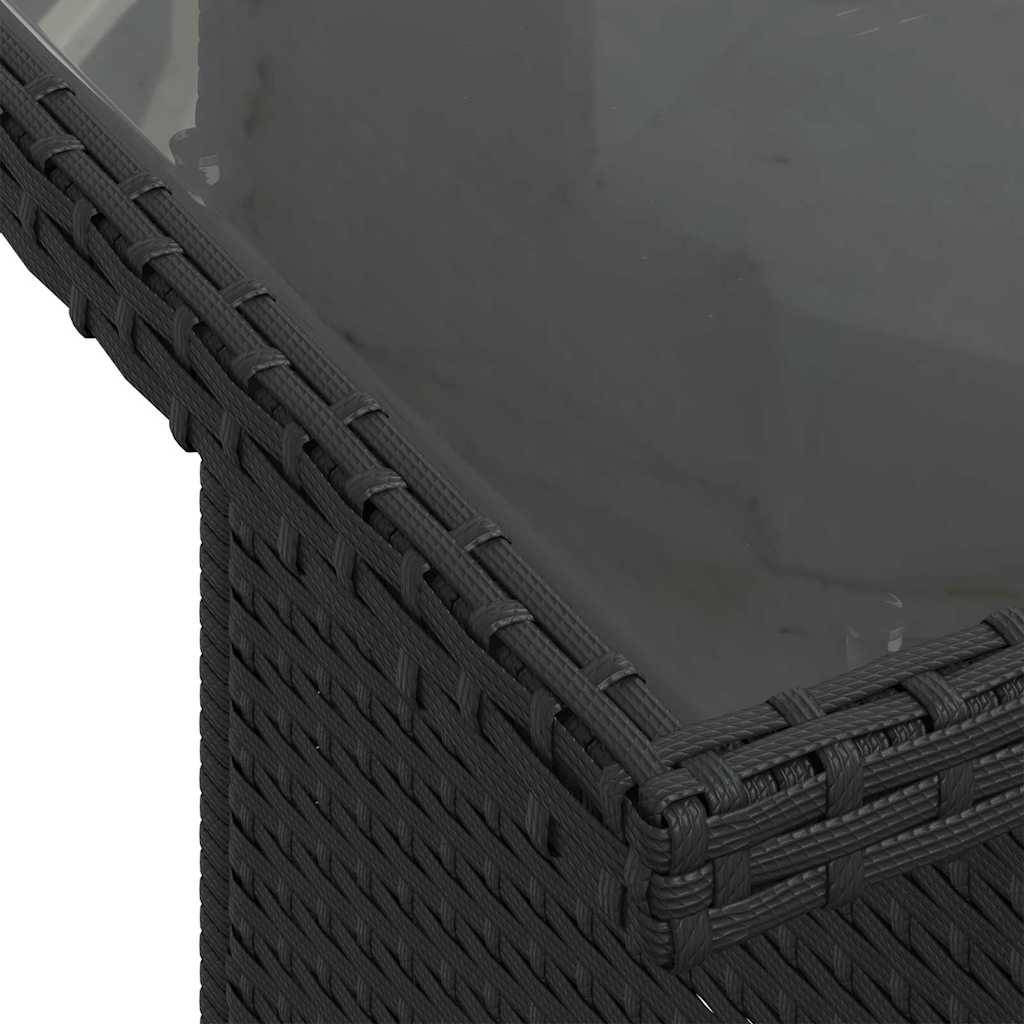 ComfortXL - Salon de Jardin Noir 7 Pièces avec Repose-Pieds Résine et Acier Laqué – ComfortXL Outdoor Living - Image 6