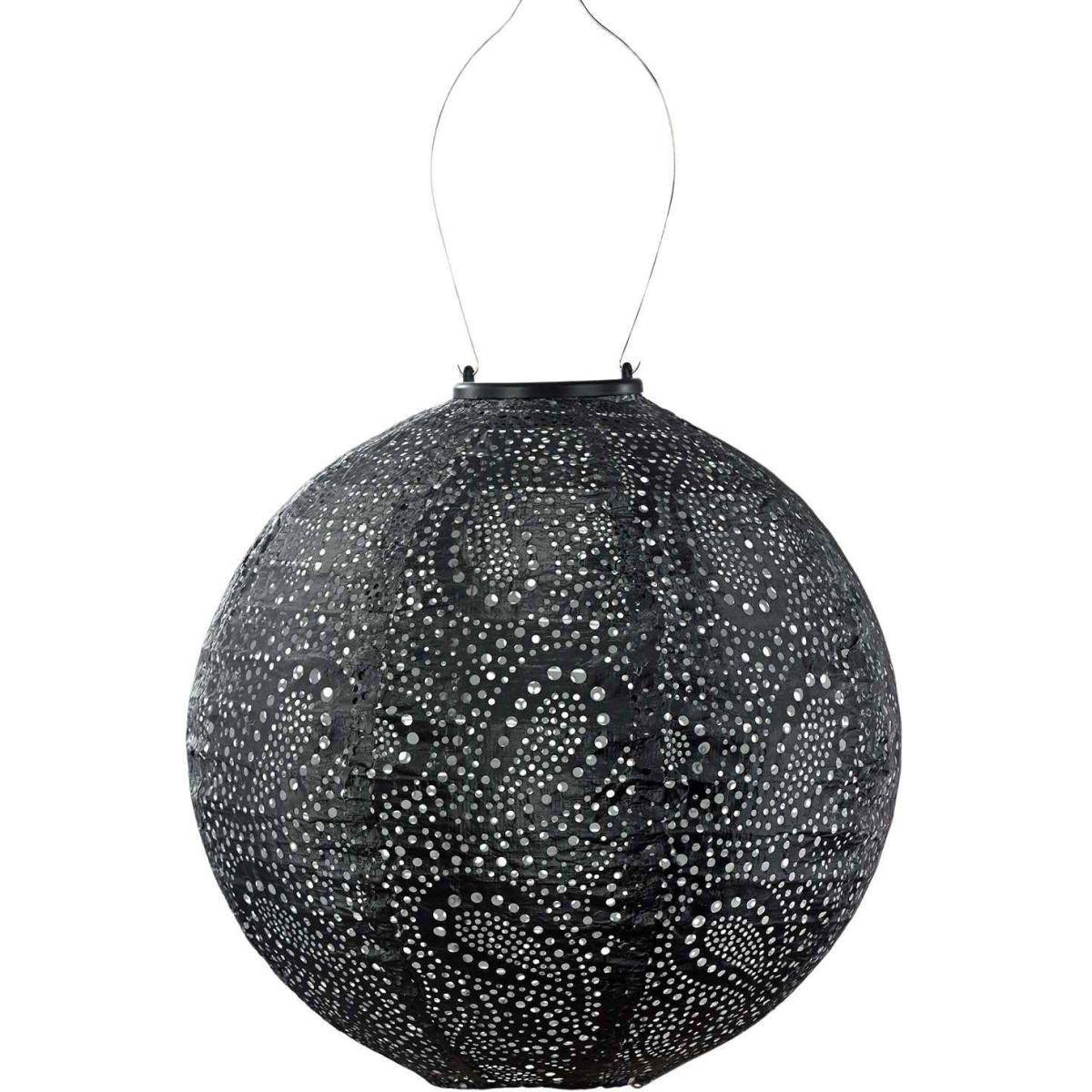 Lumiz - Lanterne solaire Round 30 cm Paisley - Gris foncé - Imagen 1