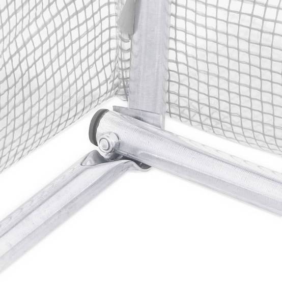 Serre Tunnel Jardin Acier Galvanisé PE 170g Protection Cultures 9m² Blanc - ComfortXL Outdoor Living - Image 7