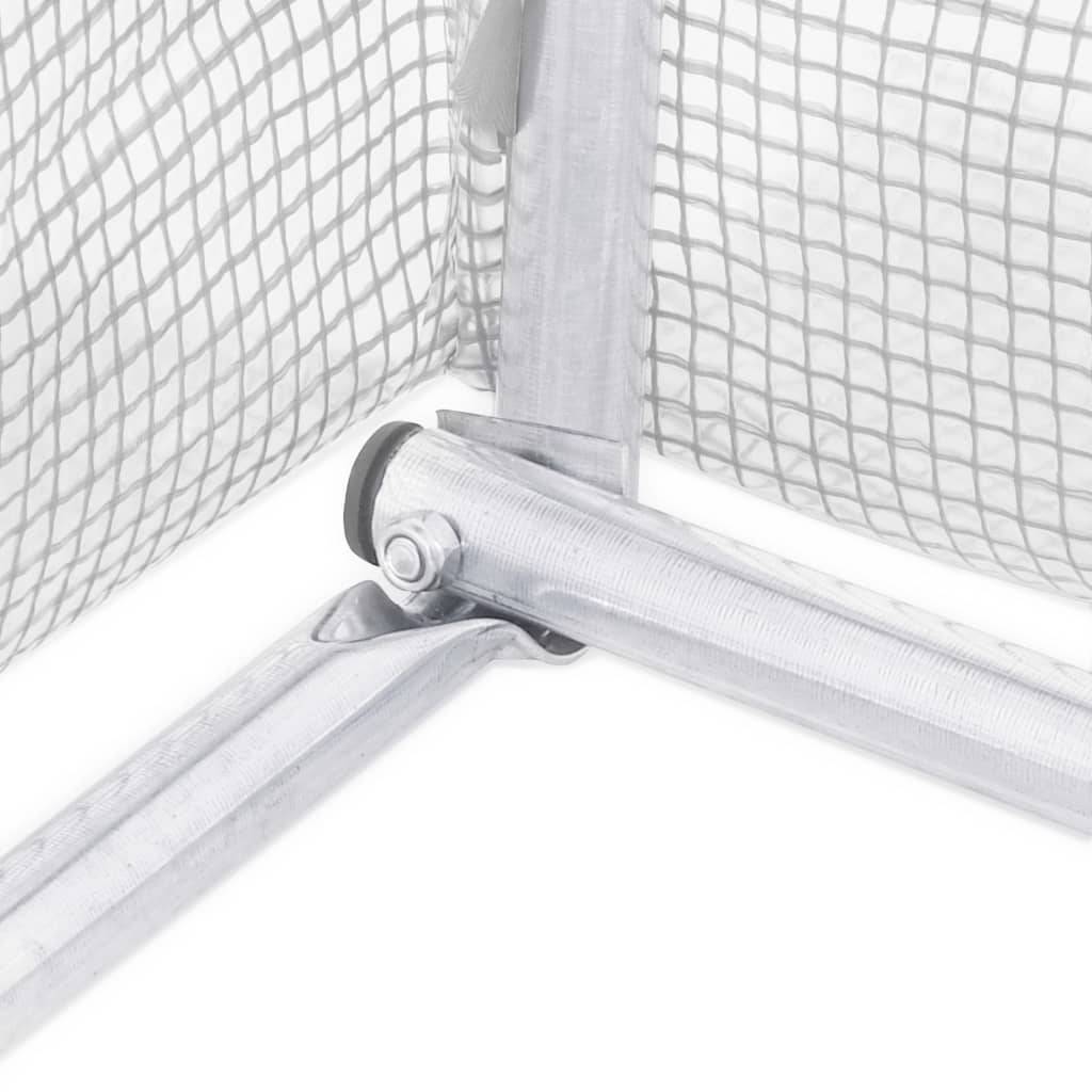 Serre Tunnel Jardin Acier Galvanisé PE 170g Protection Cultures 9m² Blanc - ComfortXL Outdoor Living - Image 7