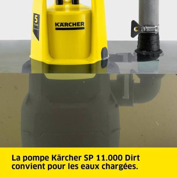 Kärcher - Pompe d'évacuation pour eaux chargées SP 11.000 Dirt - Karcher - Electrique - Interrupteur flotteur - Image 2