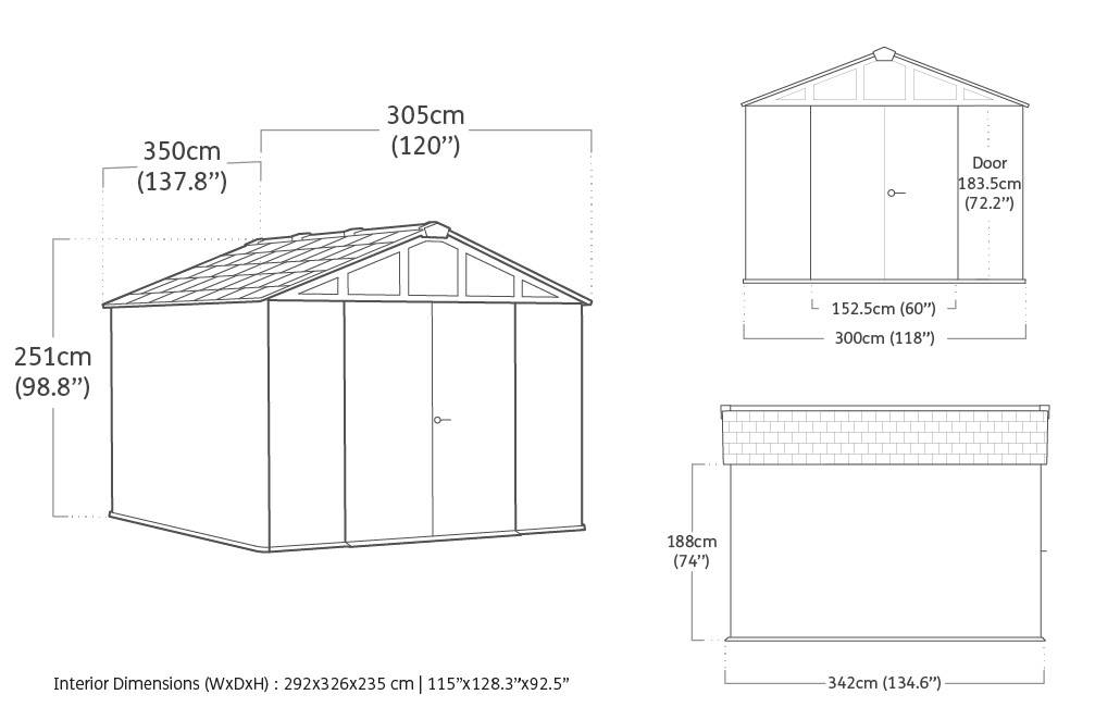 Keter - Abri de jardin Stronghold 108 - 7,7m Marron - KETER - Image 7