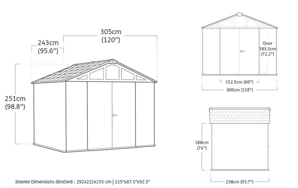 Keter - Abri de jardin Stronghold 108 - 7,7m Marron - KETER - Image 6