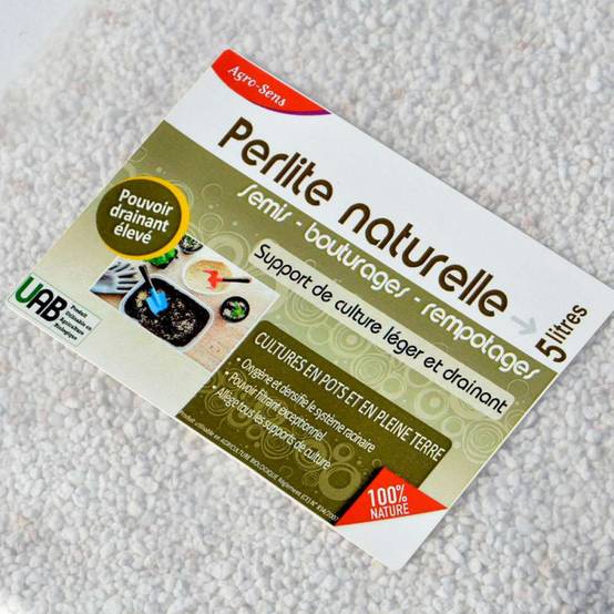 Perlite naturelle pour plantes - Agro Sens - Sac 5 litres - Image 2