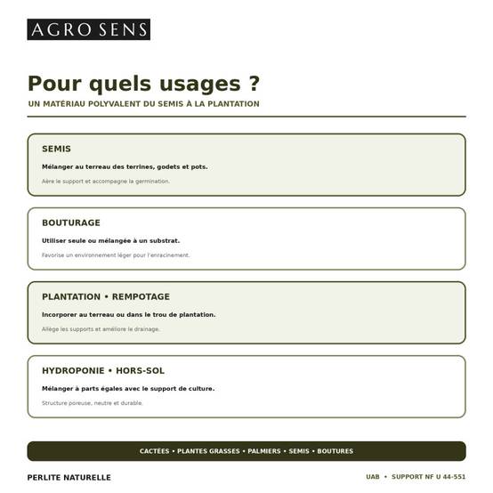 Perlite naturelle pour plantes - Agro Sens - Sac 5 litres - Image 5