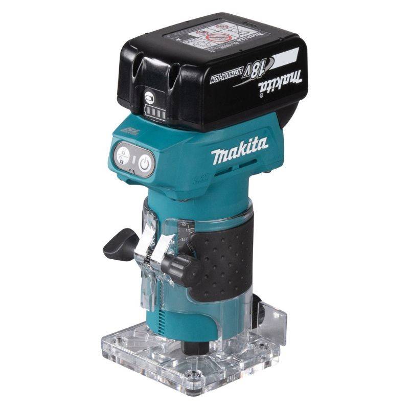 Affleureuse 18V Ø6mm LXT - MAKITA - avec 1 batterie 18v 3,0 Ah - chargeur - DRT52SF - Image 6