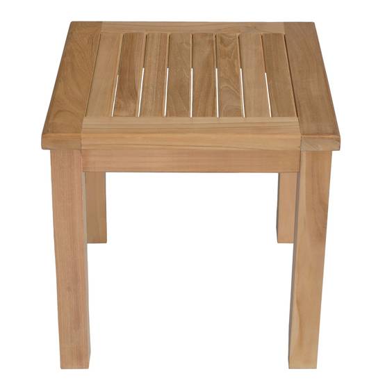 Happy Garden - Table d'appoint carrée en teck massif 45cm JAVA - HAPPY GARDEN - Imagen 2