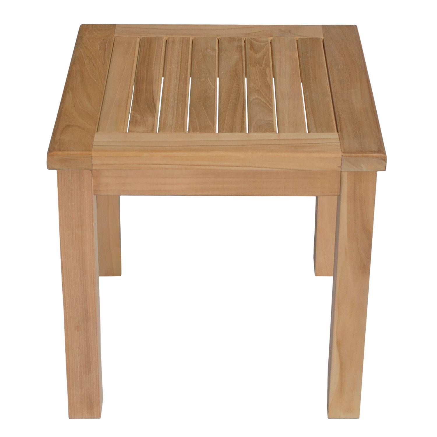 Happy Garden - Table d'appoint carrée en teck massif 45cm JAVA - HAPPY GARDEN - Imagen 2