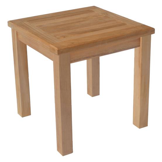 Happy Garden - Table d'appoint carrée en teck massif 45cm JAVA - HAPPY GARDEN - Imagen 1