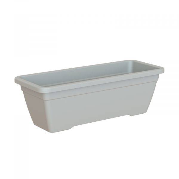 Artevasi - Jardinière rectangulaire plastique gris clair 50 cm - ARTEVASI