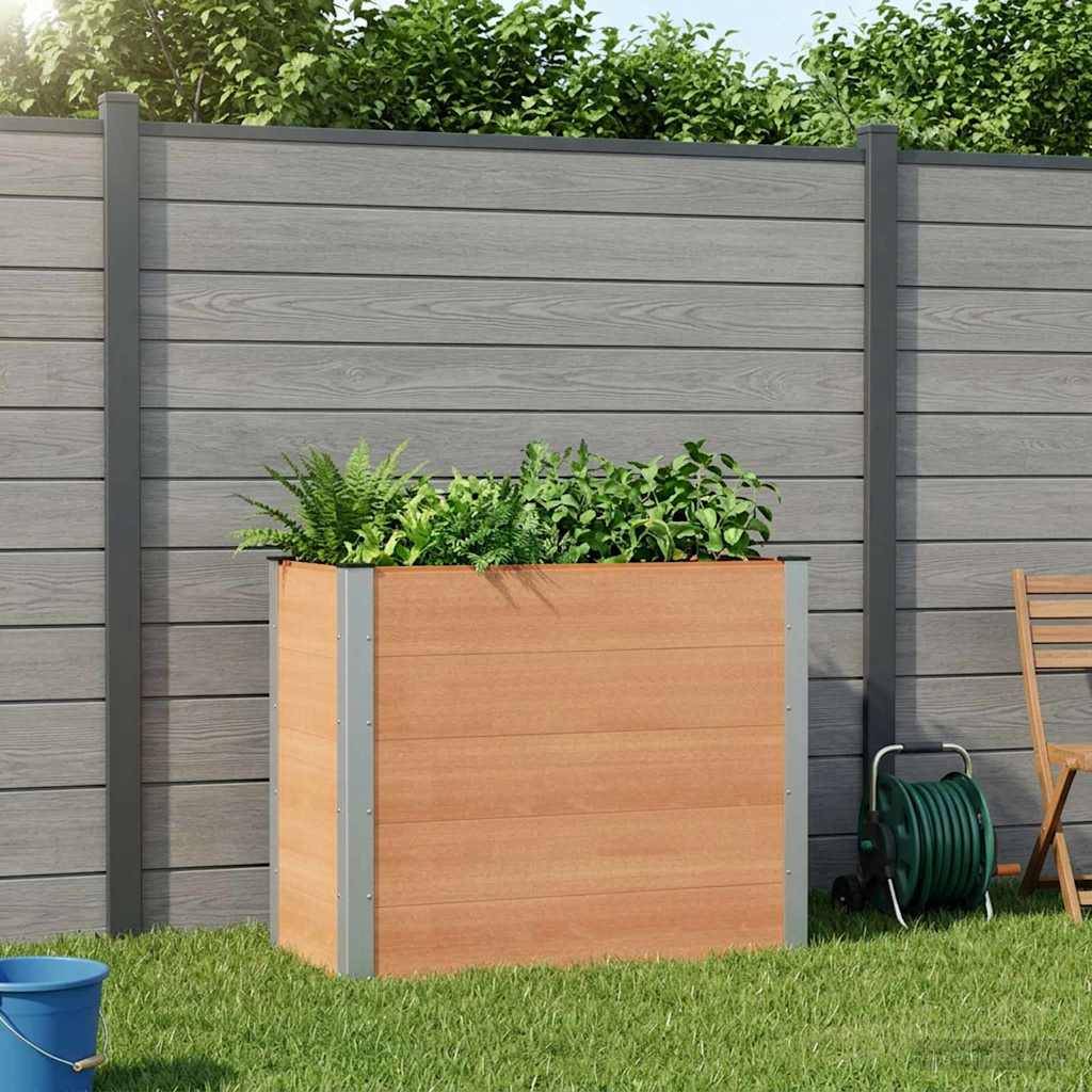 Prolenta Premium - Jardinière aluminium marron 100 x 50 x 91 cm - Prolenta premium p3113.1 - Image 2