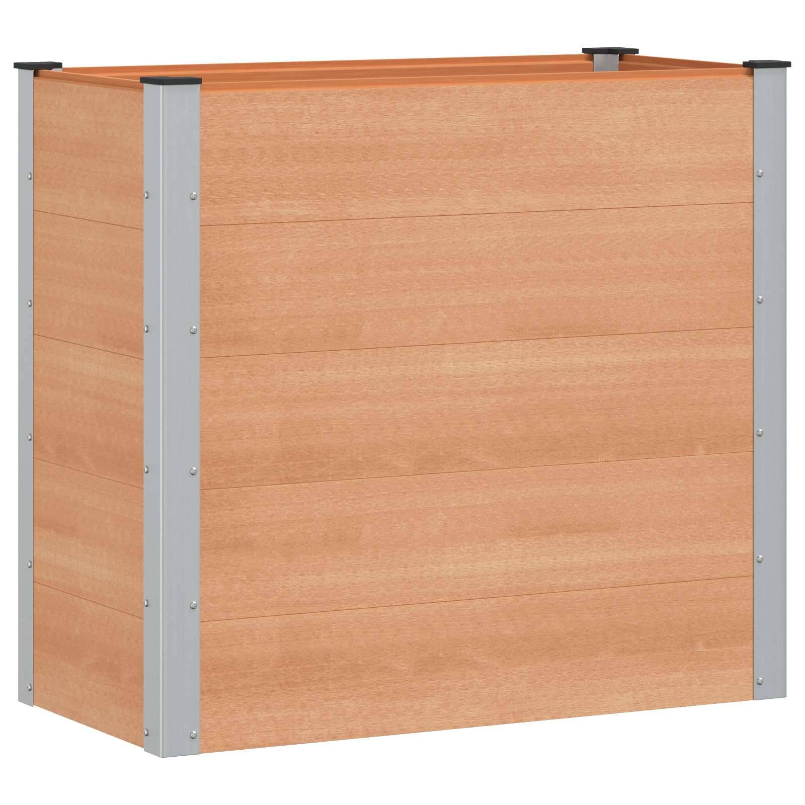 Prolenta Premium - Jardinière aluminium marron 100 x 50 x 91 cm - Prolenta premium p3113.1 - Image 1