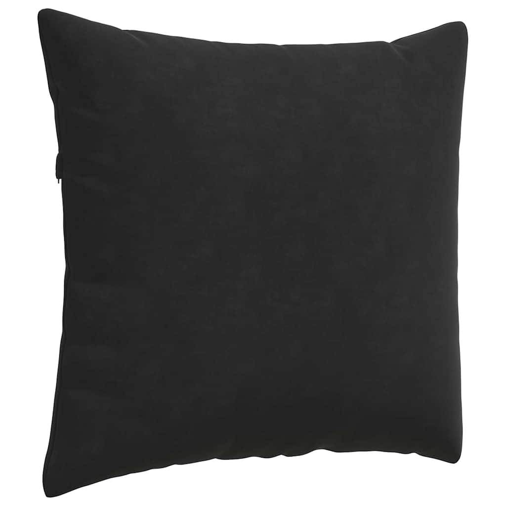 ComfortXL - Paire de Coussins Velours Côtelé avec Housses Amovibles pour Canapé et Fauteuil Noir 50x50 cm – ComfortXL Outdoor Living - Image 5