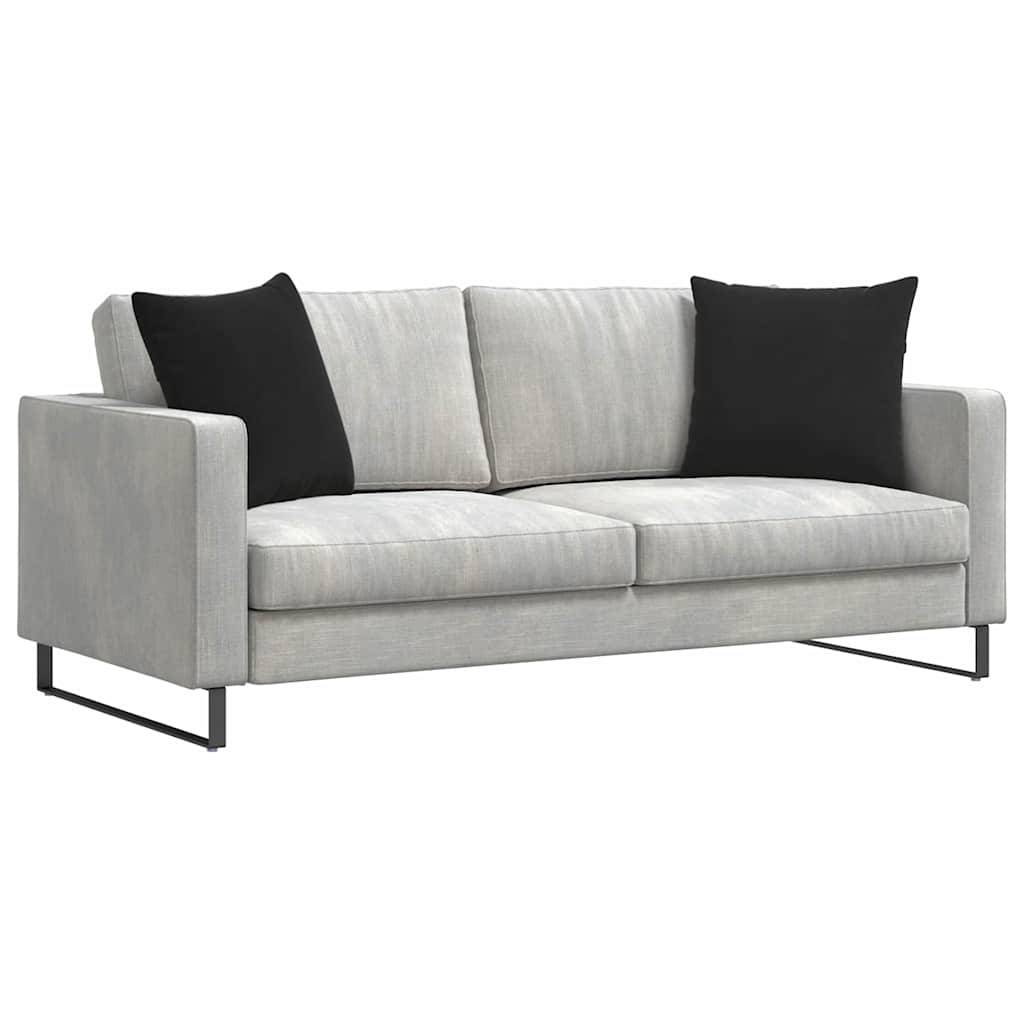 ComfortXL - Paire de Coussins Velours Côtelé avec Housses Amovibles pour Canapé et Fauteuil Noir 50x50 cm – ComfortXL Outdoor Living - Image 3