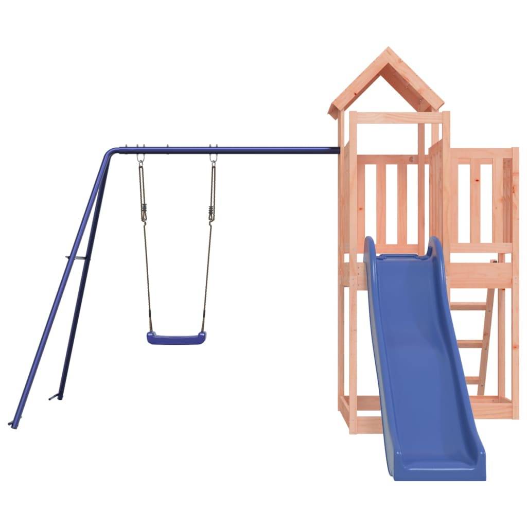 Helloshop26 - Aire de jeux d'extérieur balançoires toboggan portiques robuste jeux jardin 286 x 378 x 214 cm bois massif de douglas - Imagen 3
