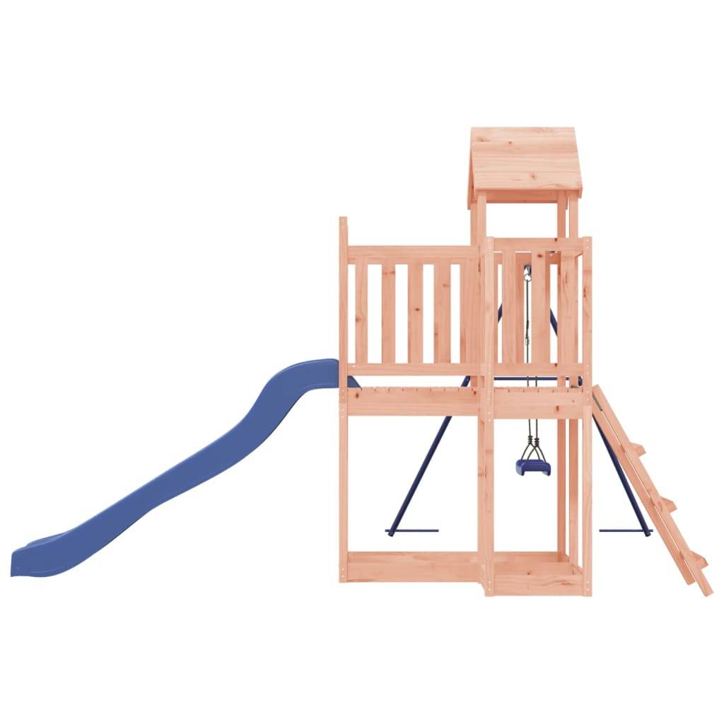 Helloshop26 - Aire de jeux d'extérieur balançoires toboggan portiques robuste jeux jardin 286 x 378 x 214 cm bois massif de douglas - Imagen 4