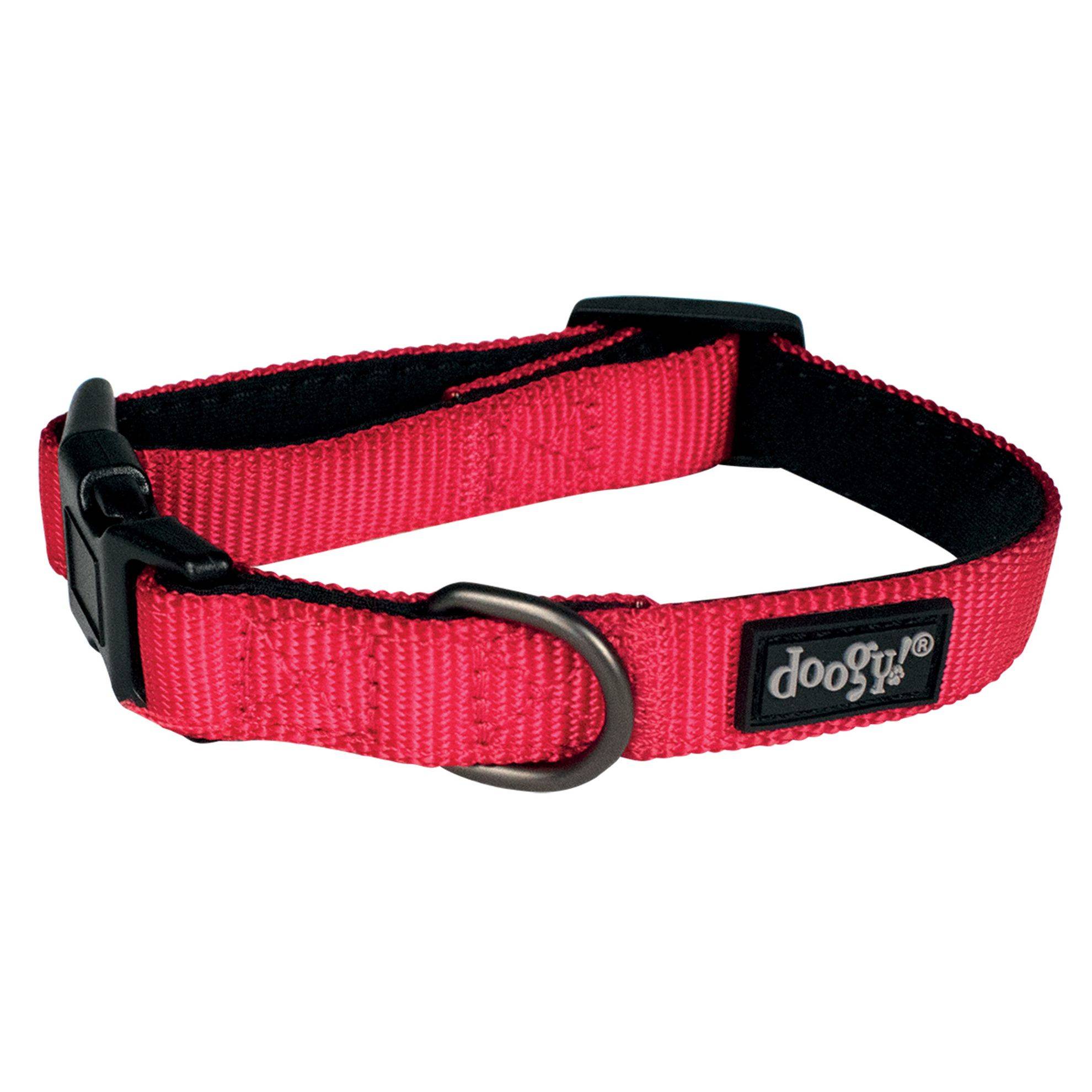 Collier nylon chien Classica Rouge Doogy Taille : M DOOGY CLASSIC