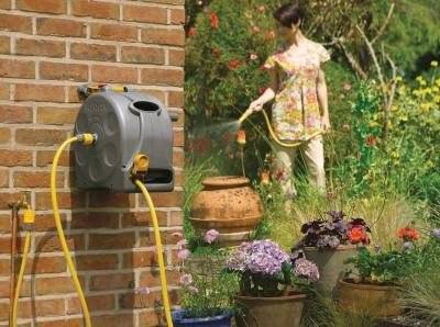 Hozelock - Dévidoir portable ou mural caréné en plastique avec Tuyau de 25m HOZELOCK - Imagen 2