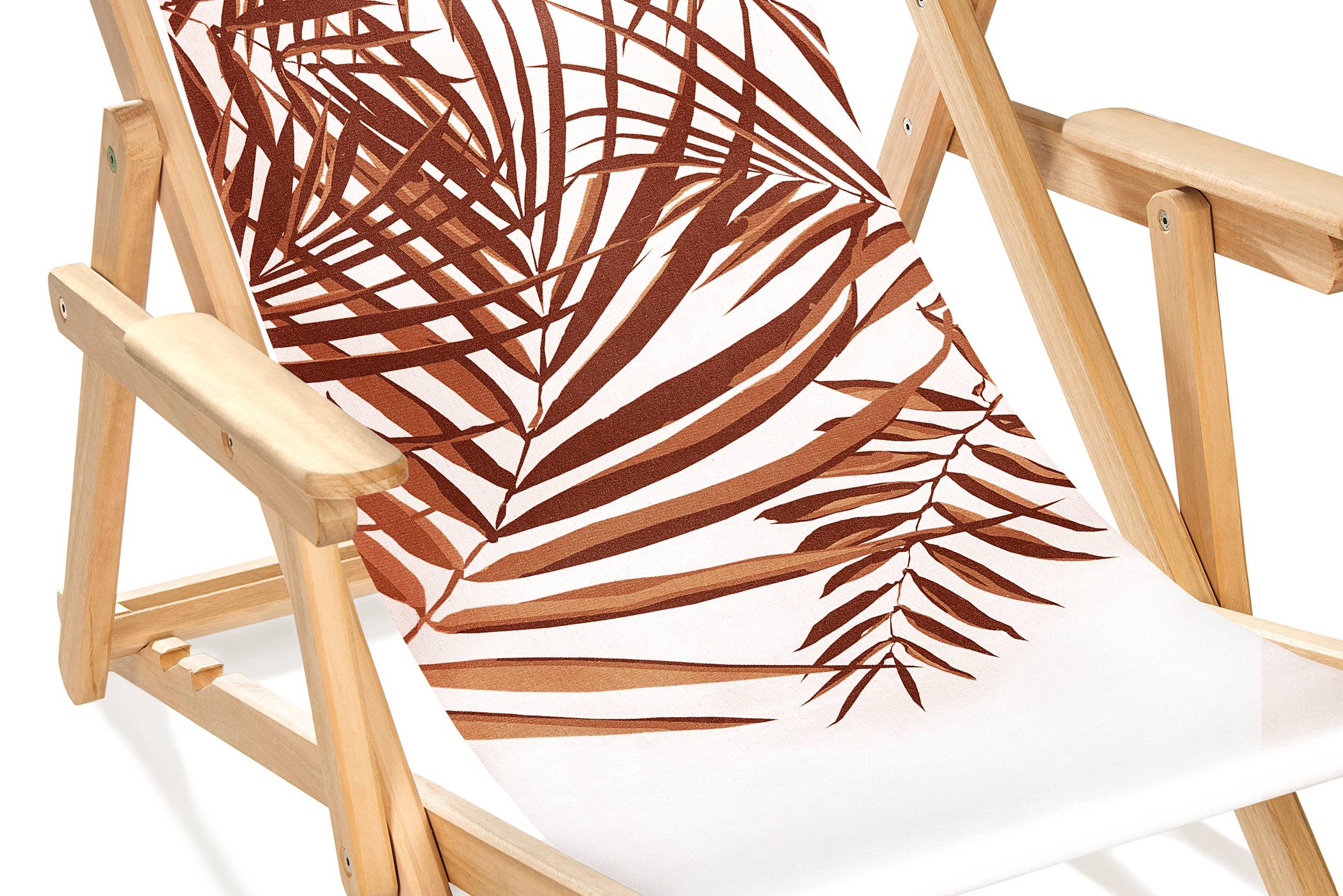 City Garden - Chilienne LONA en bois et toile coton avec motif jungle rouge - CITY GARDEN - Imagen 2