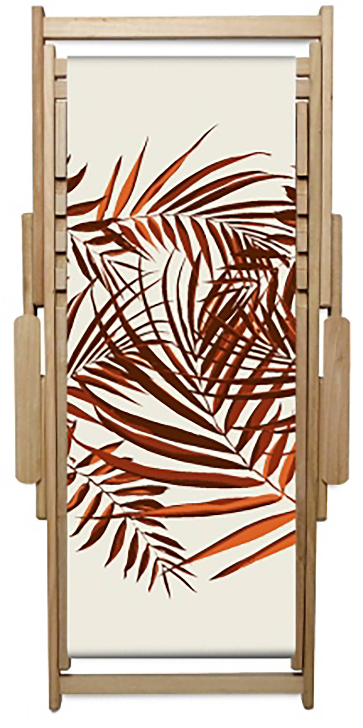 City Garden - Chilienne LONA en bois et toile coton avec motif jungle rouge - CITY GARDEN - Imagen 1