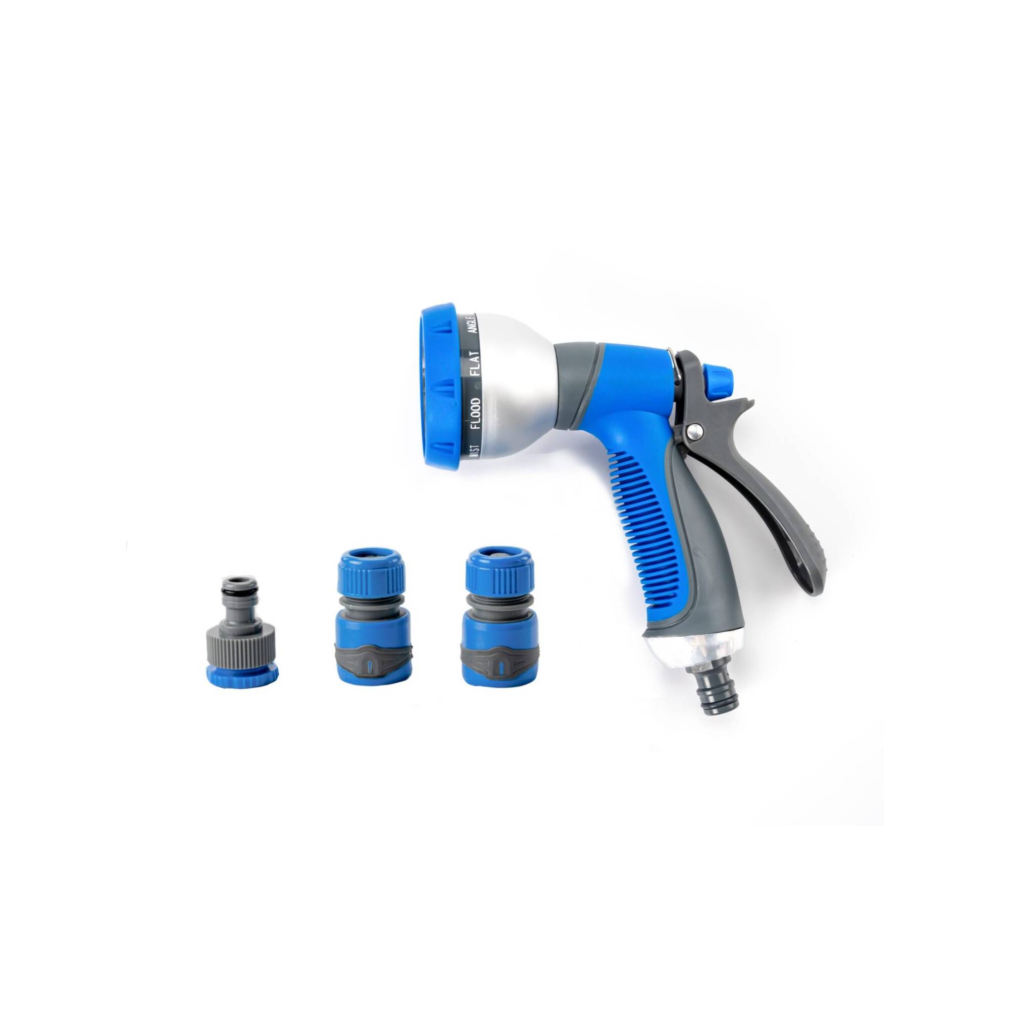 Pistolet d'arrosage et nettoyage - Suan - 9 jets - Kit complet avec raccords d'arrosage soft touch - Imagen 1