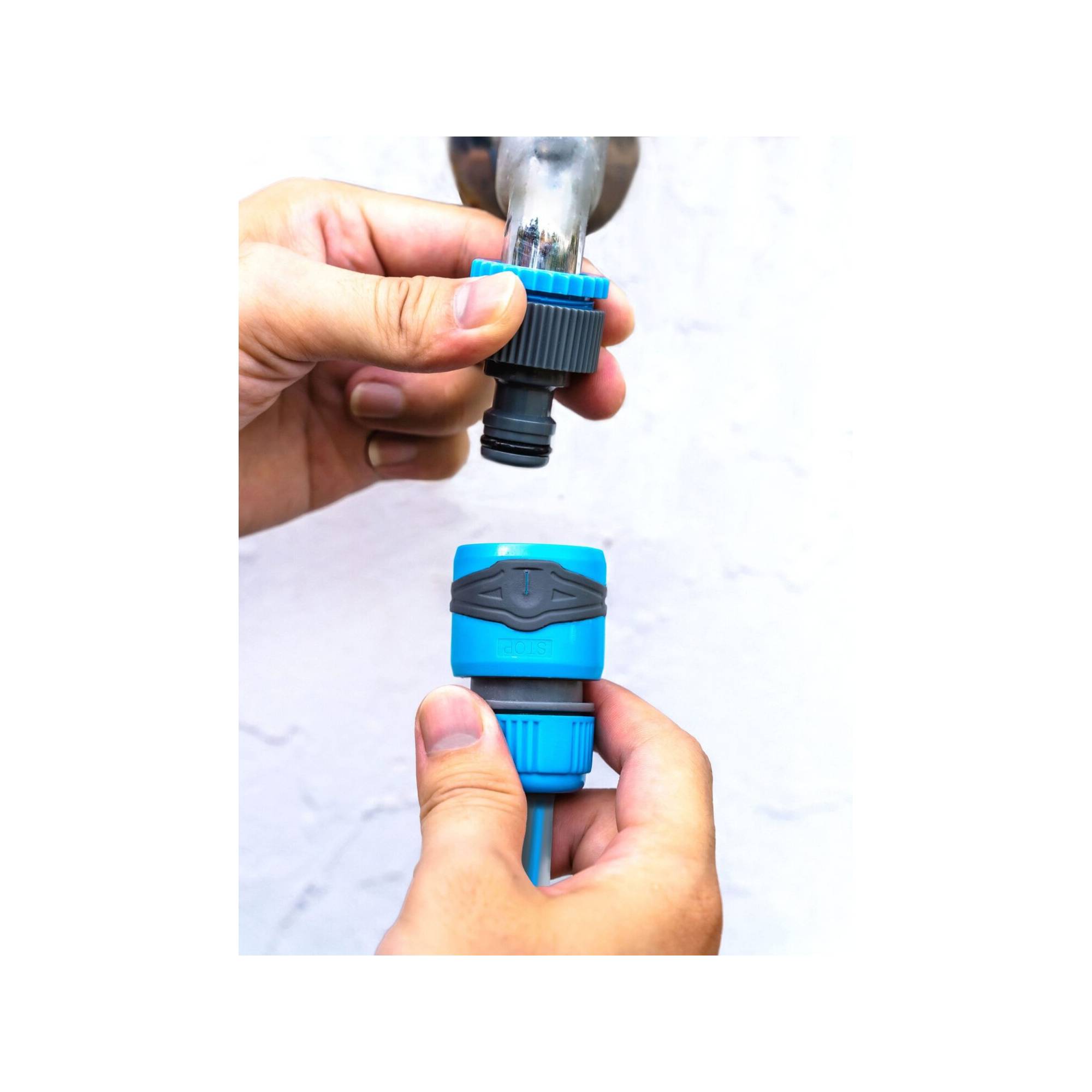 Pistolet d'arrosage et nettoyage - Suan - 9 jets - Kit complet avec raccords d'arrosage soft touch - Imagen 3
