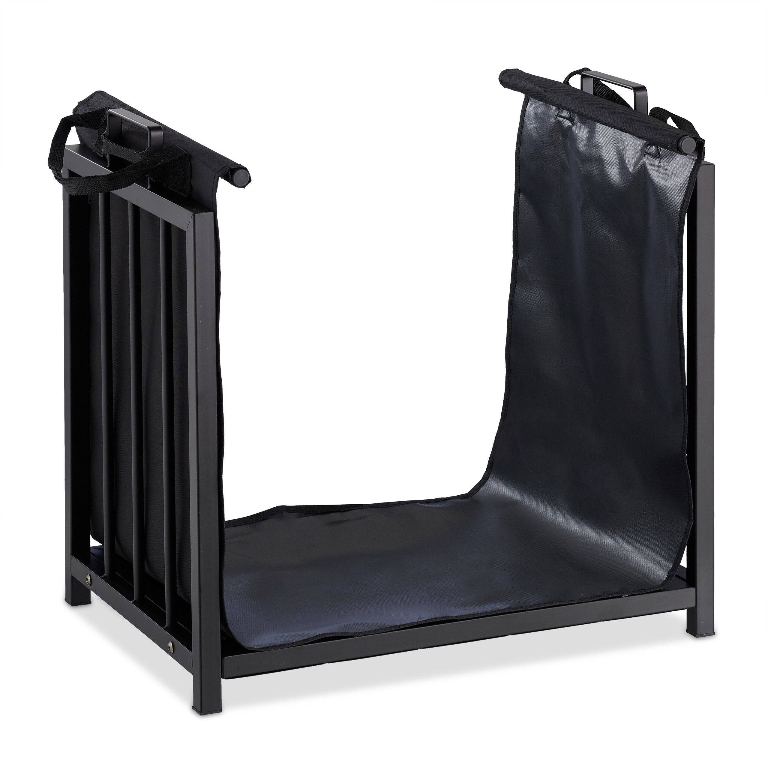 Helloshop26 - Support bois de cheminée en 51 cm acier noir - Imagen 1