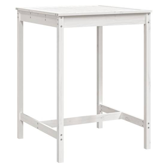 Table de jardin bois massif de pin blanc 82,5 x 82,5 x 110 cm - PANGIVO - Image 2