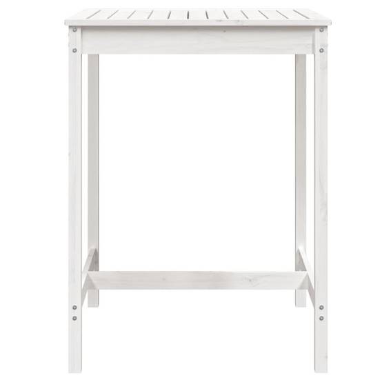 Table de jardin bois massif de pin blanc 82,5 x 82,5 x 110 cm - PANGIVO - Image 4