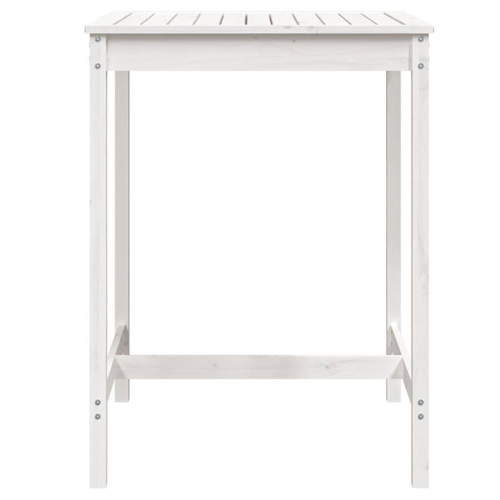 Table de jardin bois massif de pin blanc 82,5 x 82,5 x 110 cm - PANGIVO - Image 4