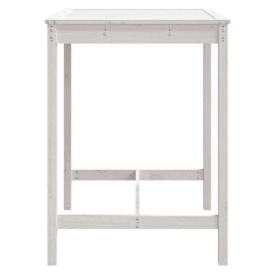 Table de jardin bois massif de pin blanc 82,5 x 82,5 x 110 cm - PANGIVO - Image 5