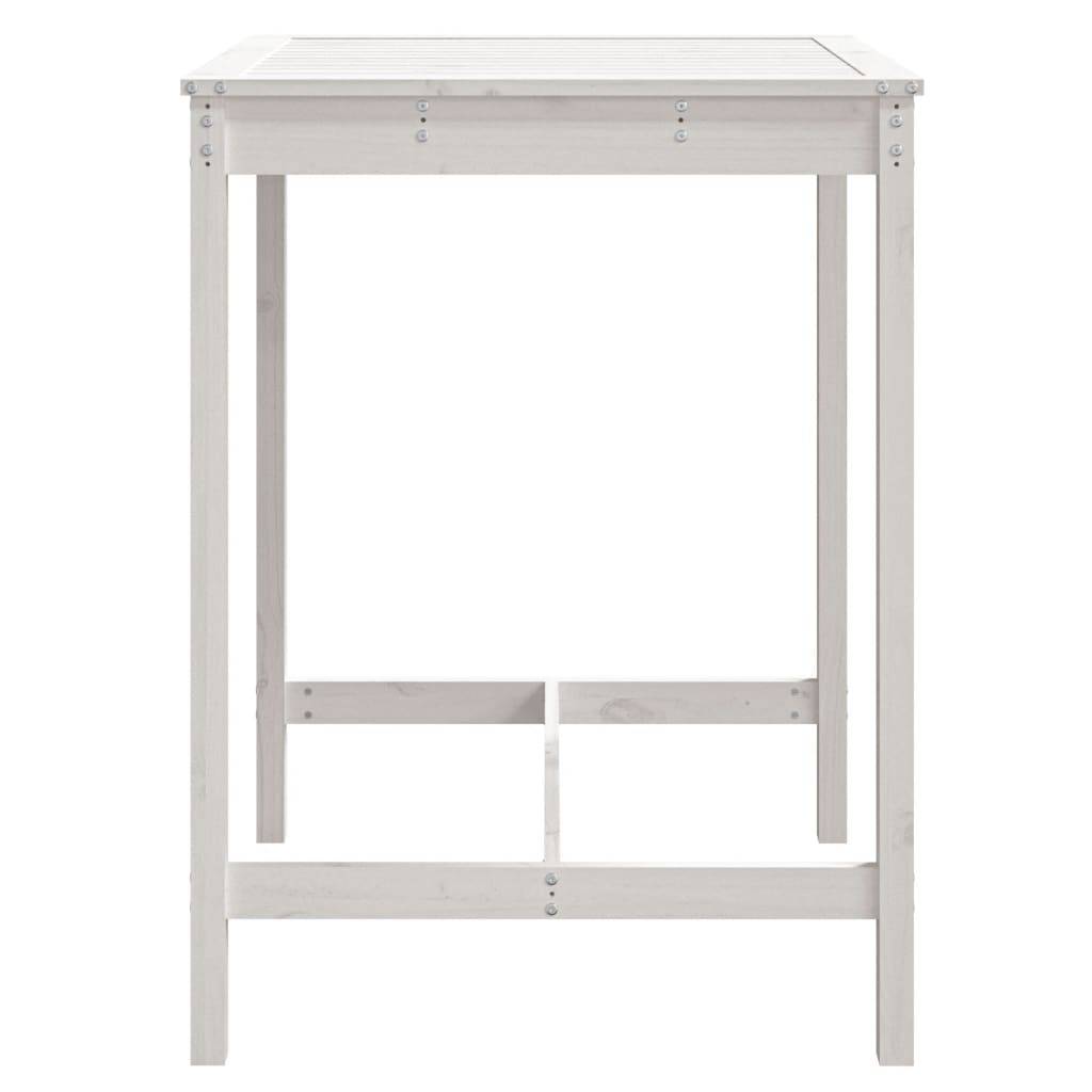Table de jardin bois massif de pin blanc 82,5 x 82,5 x 110 cm - PANGIVO - Image 5