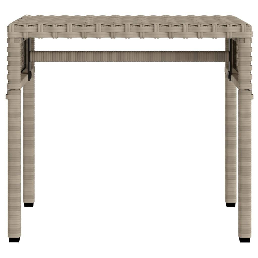 Vidaxl - Chaises longues lot de 2 avec auvents et table gris clair rotin vidaXL 3261574 - Image 7