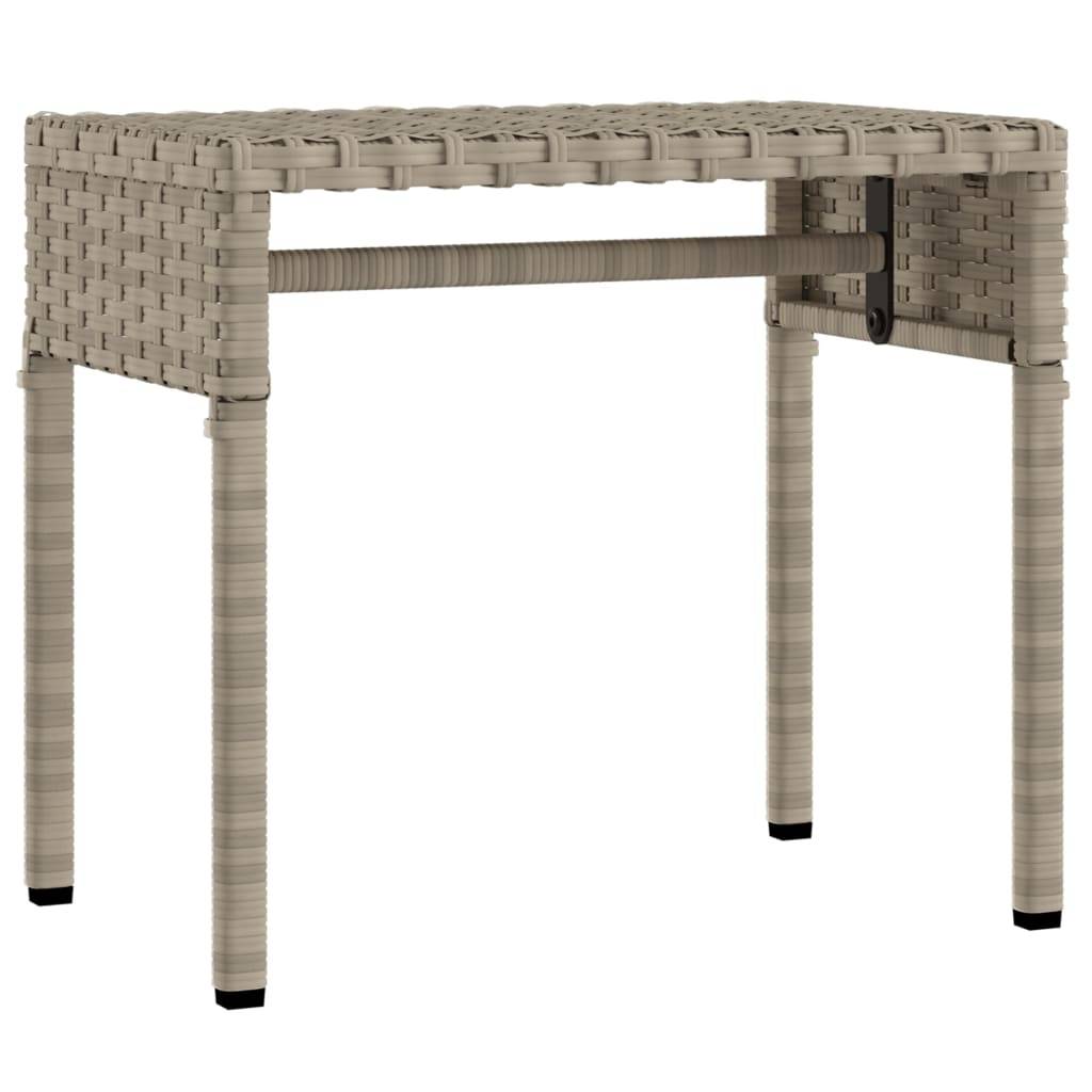 Vidaxl - Chaises longues lot de 2 avec auvents et table gris clair rotin vidaXL 3261574 - Image 6