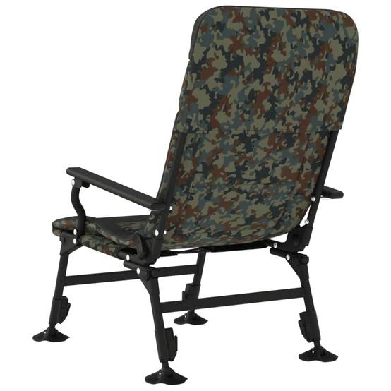 Chaise de pêche acier et tissu camouflage 75 x 58 x 104 cm - PANGIVO - Image 5