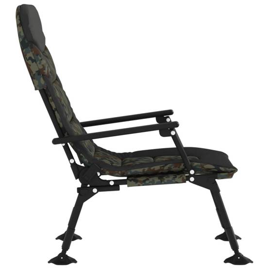 Chaise de pêche acier et tissu camouflage 75 x 58 x 104 cm - PANGIVO - Image 4