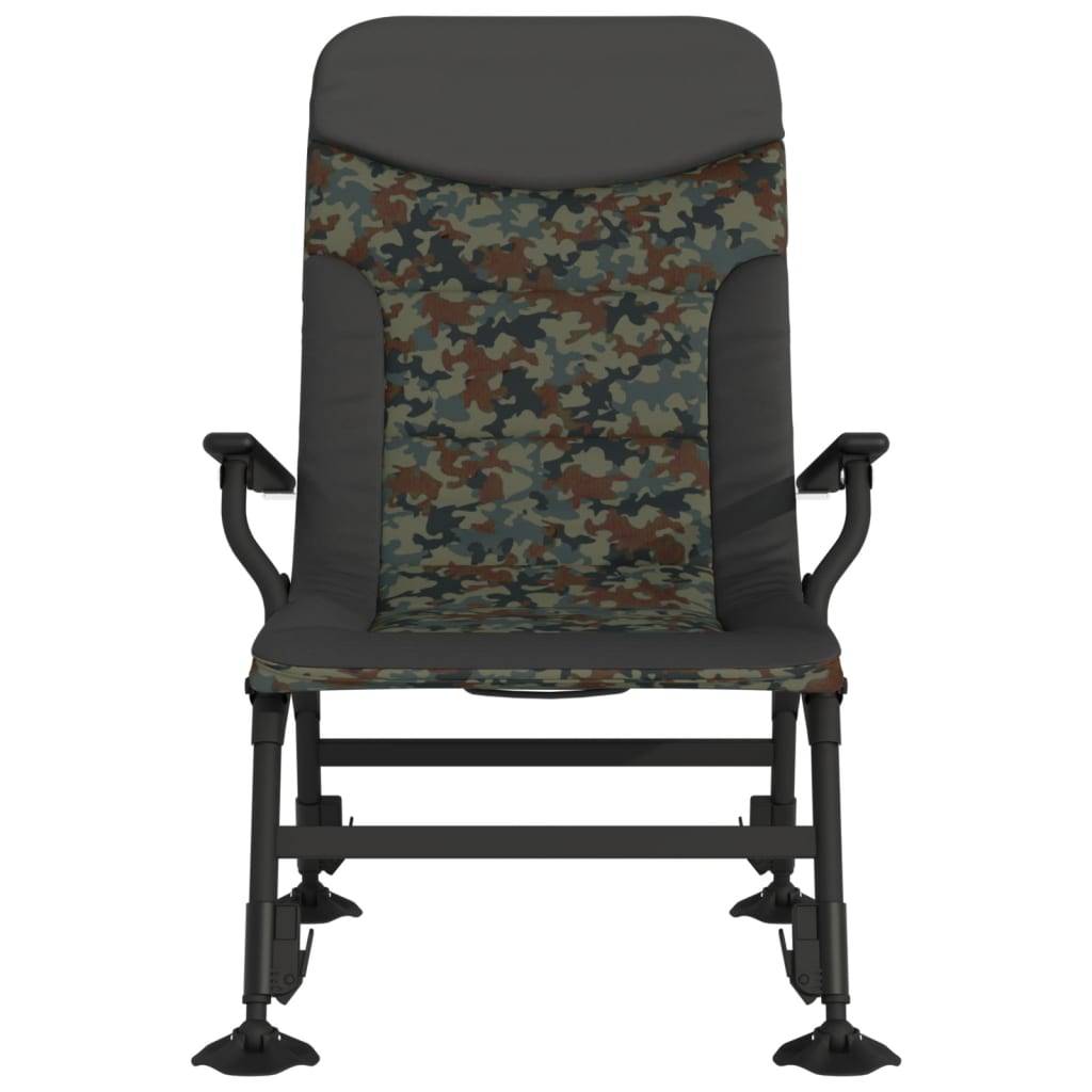 Chaise de pêche acier et tissu camouflage 75 x 58 x 104 cm - PANGIVO - Image 3