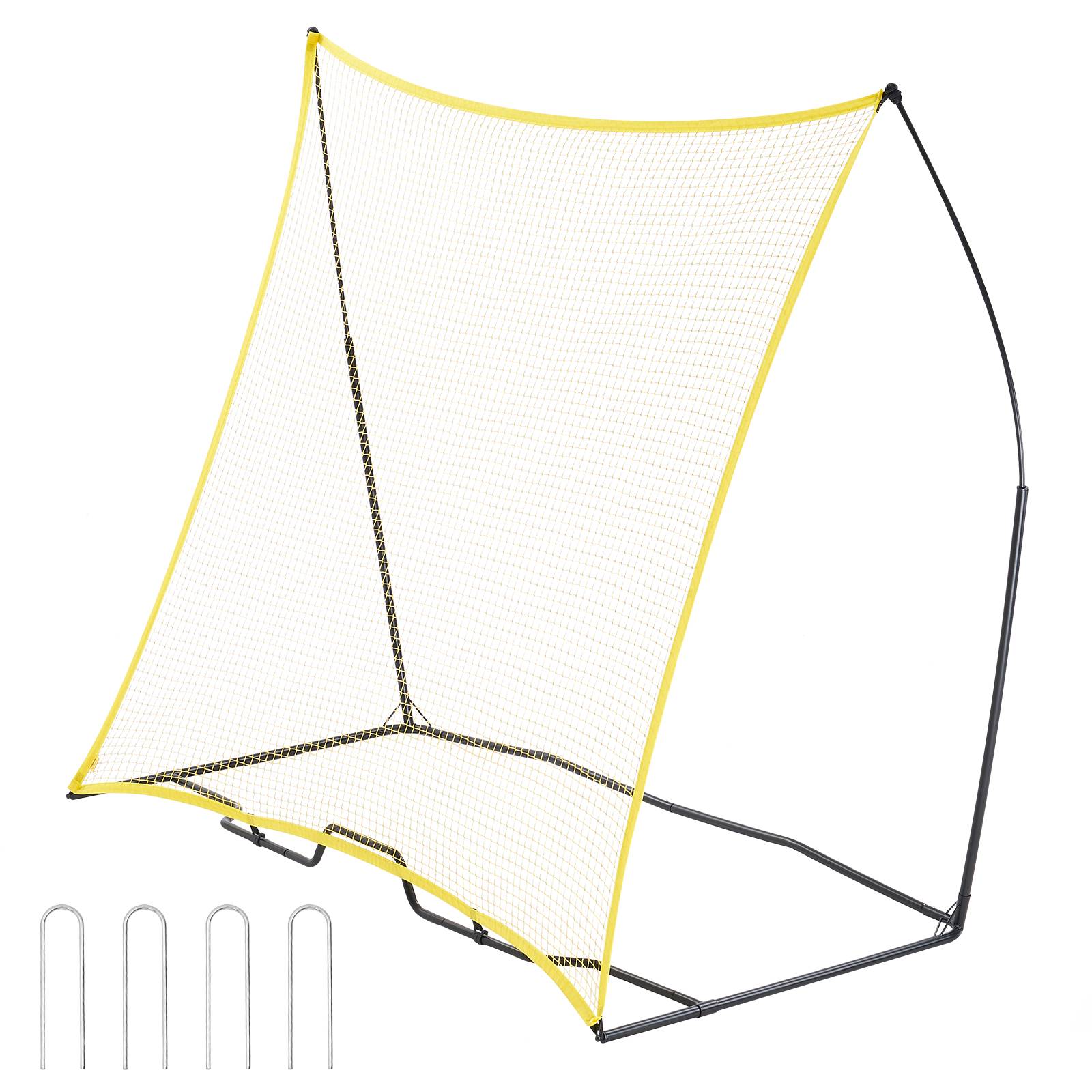 Vevor - VEVOR Filet de rebond football 213,3 x 213,3 cm, cadre en fer et filet polyester, sac de transport inclus, entraînement solo et collectif. - Image 1