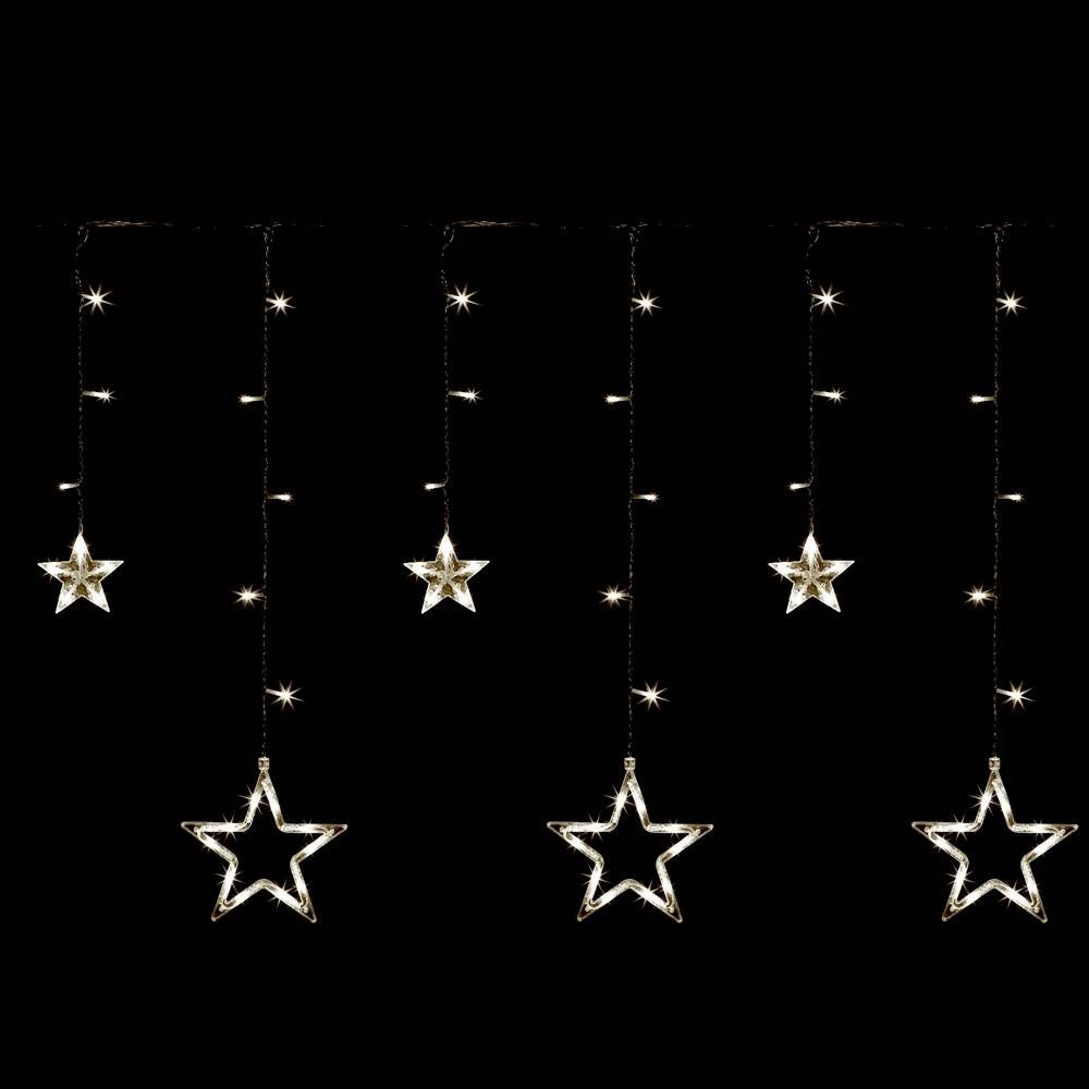 Rideaux lumineux étoilé avec LED à piles - Imagen 2