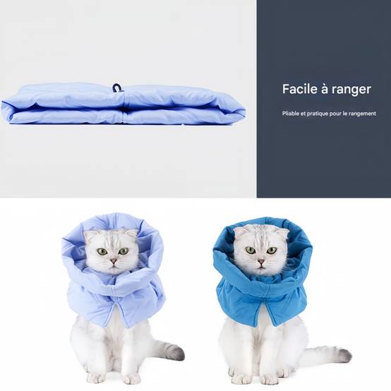 IntiMeg - Collier anti-lèchage pour chat Bleu foncé M IntiMeg - Image 5