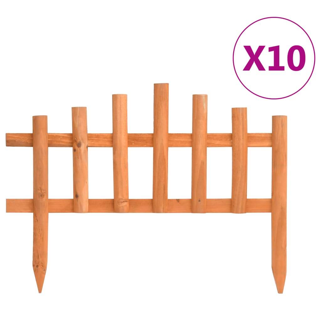 Bordure de jardin - Limite de jardin - Parterre 10 pcs Bois de sapin 4,4 m MP192 - Image 2