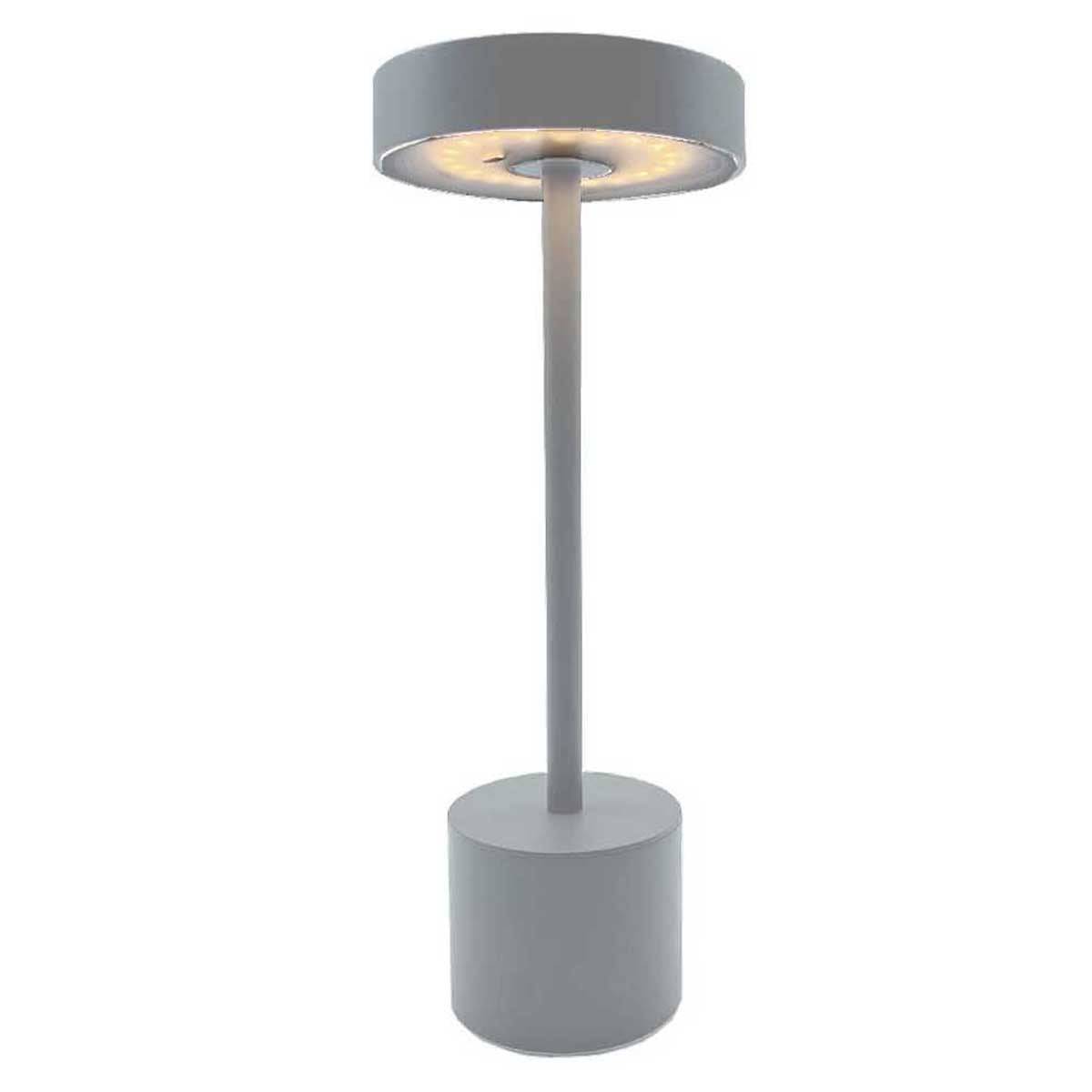 Lumisky - Lampe de table sans fil ROBY Gris clair H30cm - Imagen 1