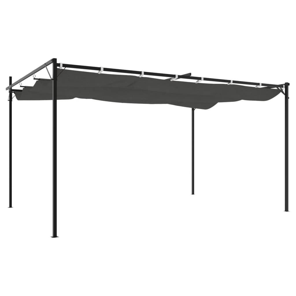 PANGIVO - Pergola avec toit rétractable anthracite 395 x 292 x 230 cm - PANGIVO - Image 5