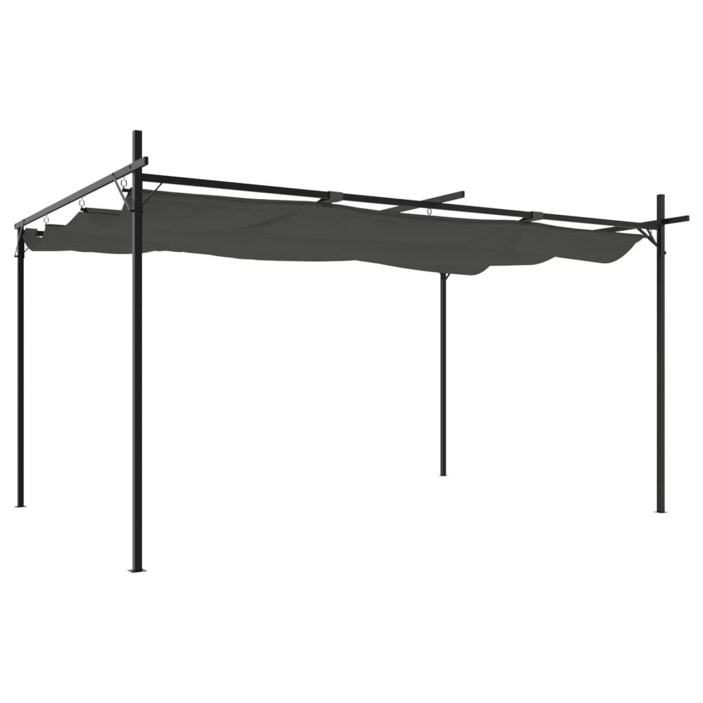 PANGIVO - Pergola avec toit rétractable anthracite 395 x 292 x 230 cm - PANGIVO - Image 2