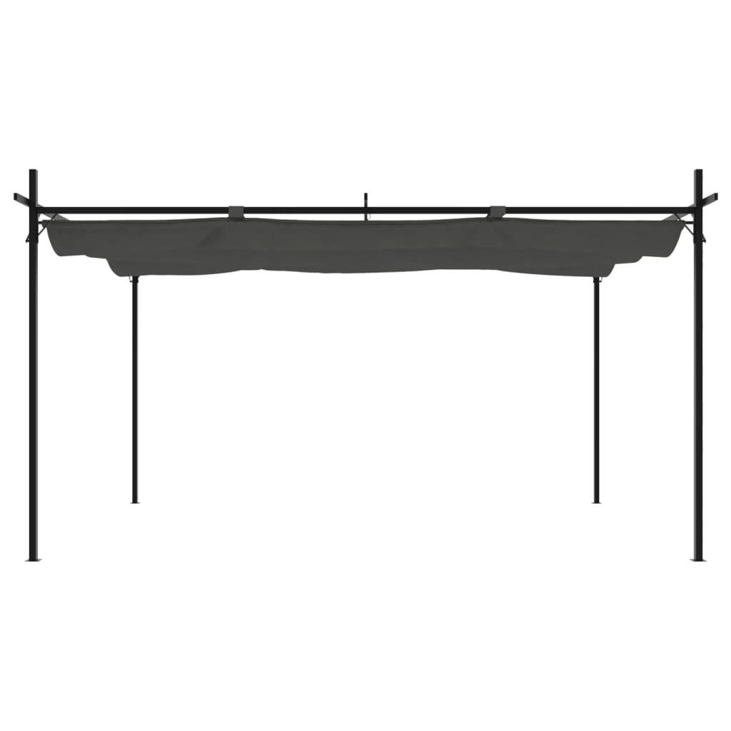 PANGIVO - Pergola avec toit rétractable anthracite 395 x 292 x 230 cm - PANGIVO - Image 3