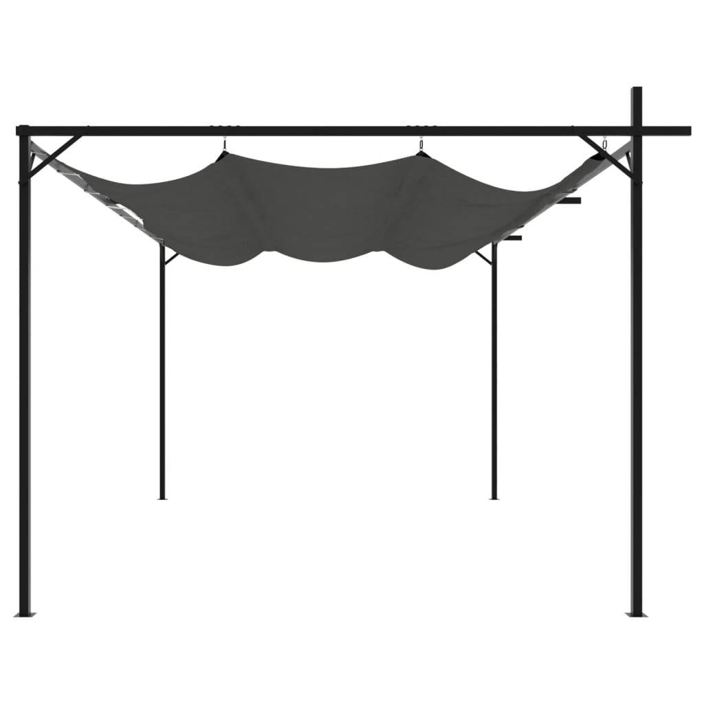 PANGIVO - Pergola avec toit rétractable anthracite 395 x 292 x 230 cm - PANGIVO - Image 4