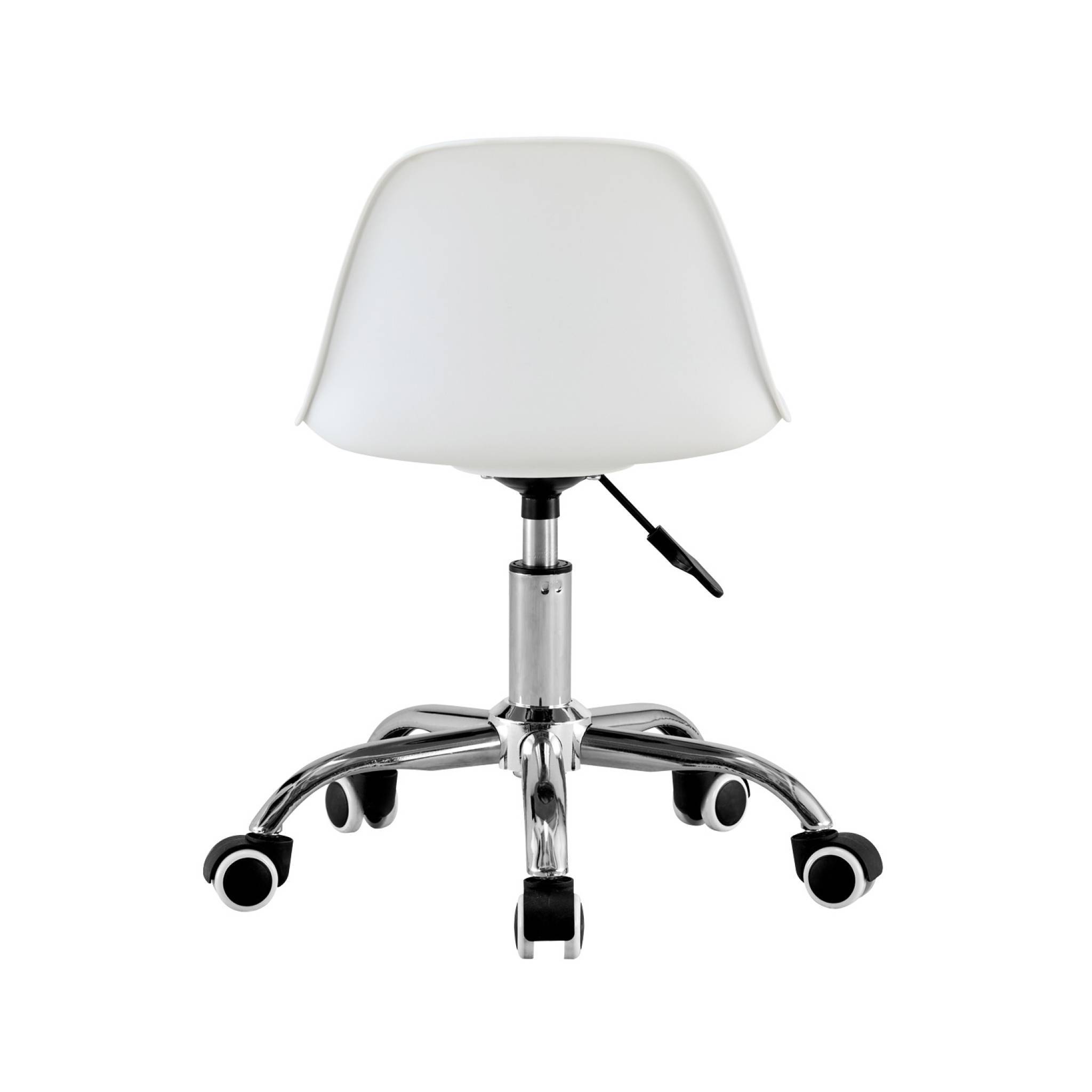 sweeek - Chaise de bureau enfant à roulettes ajustable piètement chromé blanc - Manel | sweeek - Image 3