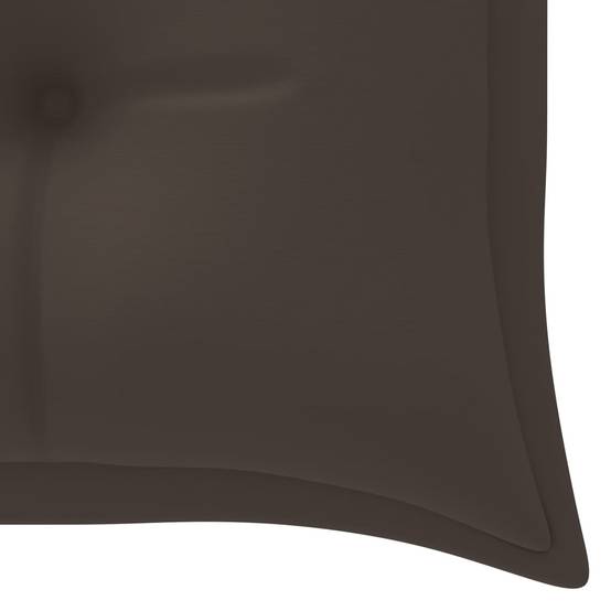 Helloshop26 - Banc de jardin meuble de patio d'extérieur terrasse empilable et coussin 159 cm bois de teck massif - Imagen 5